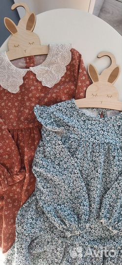 Платья zara комплектом на девочку 86 92