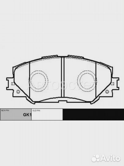 Тормозные колодки дисковые GK1062