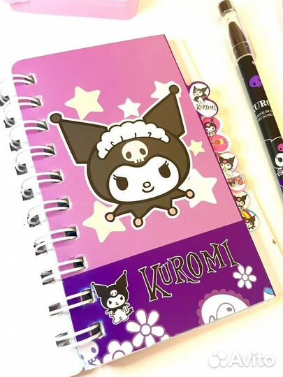 Подарочный блокнот для девочек Kuromi 10*14 см