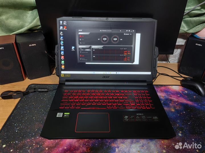 Acer Nitro AN 517-52 на GTX 1650