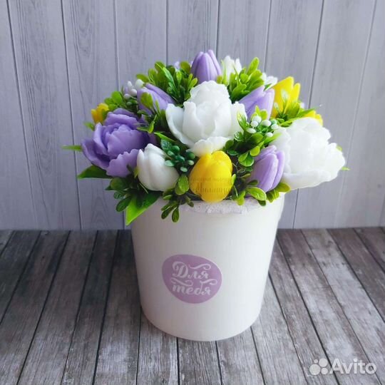 Букет из мыла ручной работы тюльпаны 8 марта