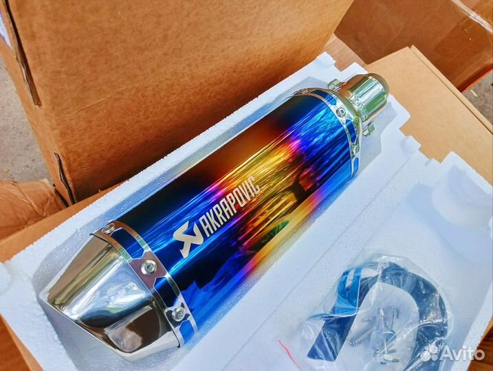 Akrapovic мото-глушитель. Прямоток