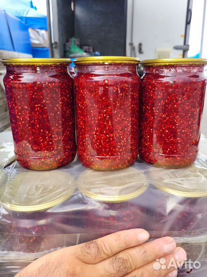 Малиновое, инжир, орех, кизил варенье натур. 2023