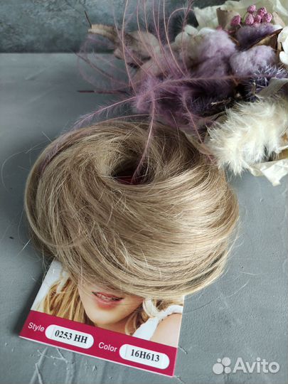 Хвост на резинке из натуральных волос