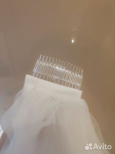 Свадебная фата длинная белая новая