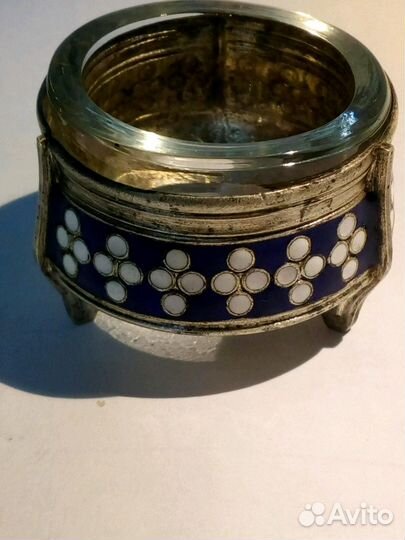 Солонка с эмалью, 7 юммет