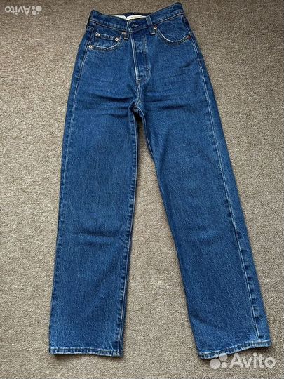 Джинсы levis ribcage straight ankle 23/27