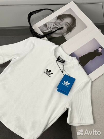 Кроп топ Adidas&Balenciaga