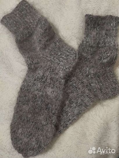 Носки из козьего пуха.Варежки,косынка,шаль