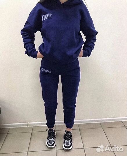 Костюм спортивный женский на флисе 44-46