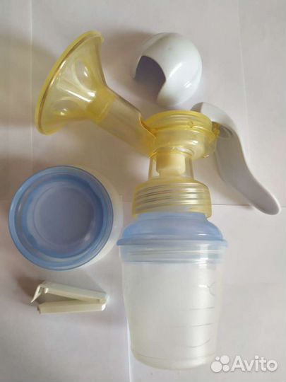 Молокоотсос avent ручной с системой хранения VIA