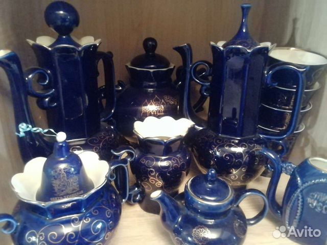 Сервиз кобальтовый 