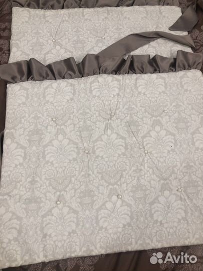 Бортики в кроватку, балдахин