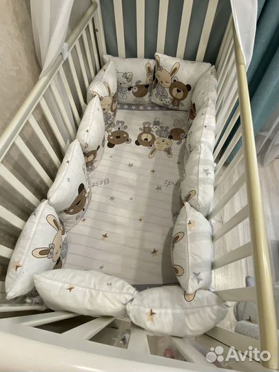 Комплект в кроватку с балдахином