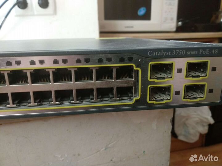 Коммутатор Cisco WS-C3750-48PS-S poe