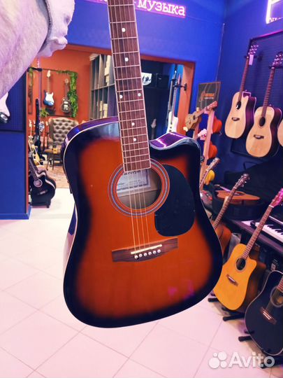 Гитара электроакустика Caraya F631CEQ-BS новая