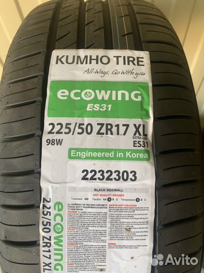 Kumho Ecowing ES31 225/50 R17 98W