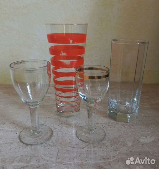 Бокалы, фужеры, стаканы СССР