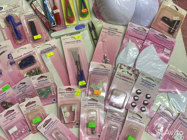 Фурнитура швейная в блистерах Хемлайн