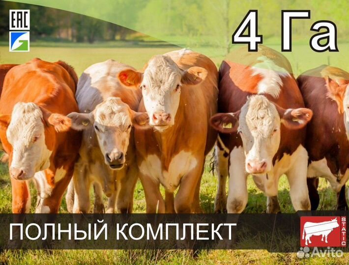 Электропастух для крс на 4Га (800м. в 2-ряда)