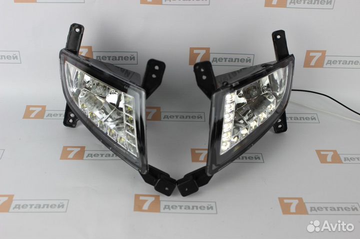 Противотуманки Лада Приора 2 с дхо Новые