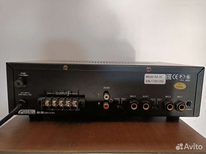 Микшер усилитель roxton AA-35