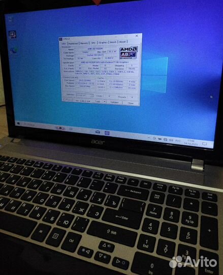 Ноутбук Acer v3-551G, A8-4500M, Radeon HD 7670M