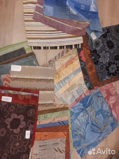 Мебельная ткань, отрезки ткани, лоскутки