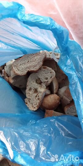 Сухой хлеб для корма животным (сухари)