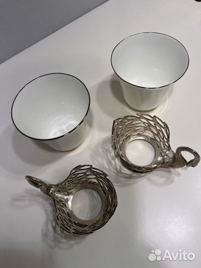 Чайный сервиз Лебедь Аргента