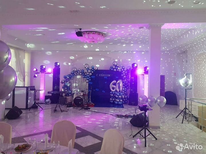 Аренда звука, света, сцены для свадеб, банкетов