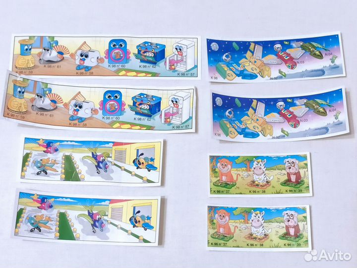 Вкладыши и яйца от Киндер- сюрприза 90-е