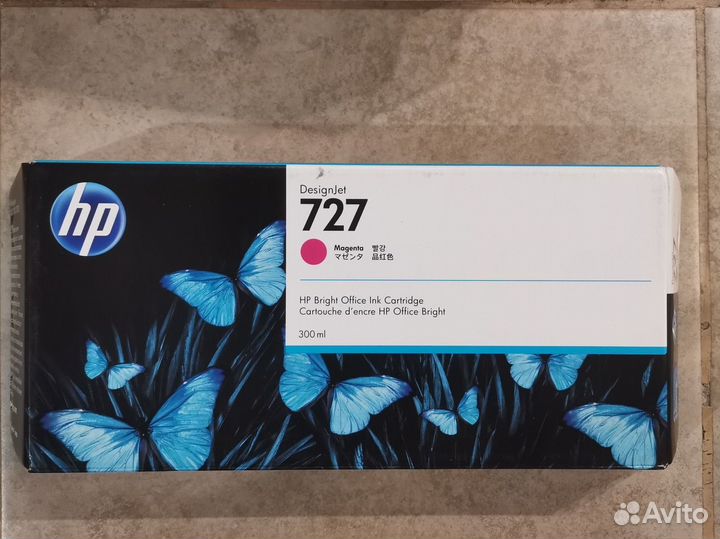 Картридж hp 727 magenta 300 мл