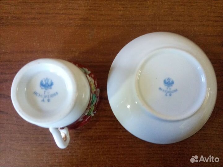 Чайная пара Кузнецов оригинал царская Россия