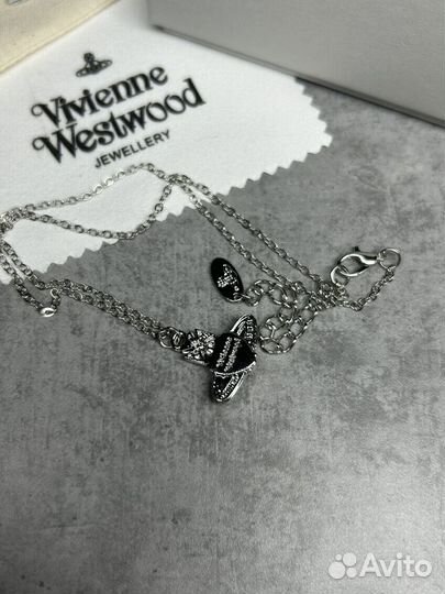 Vivienne westwood серьги и цепь (розовый)