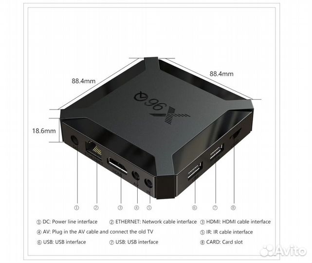 Смарт приставка TV BOX X96Q