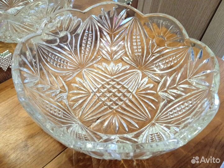 Салатница хрустальная СССР