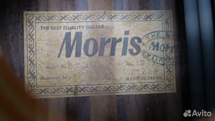 12-струнная Morris B30, made in Japan 1972