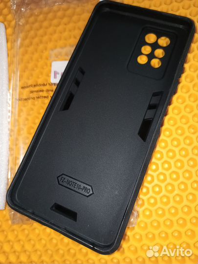 Чехол Infinix Note 10 Pro защита камер и кольцо