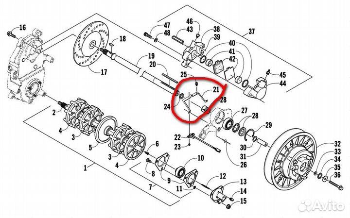 Крепление датчика спидометра 3706-630