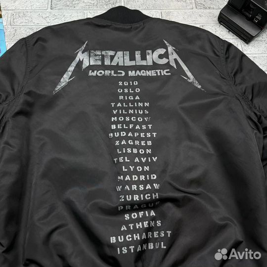 Бомбер Divided H&M MA-1 Metallica World Magnetic 2