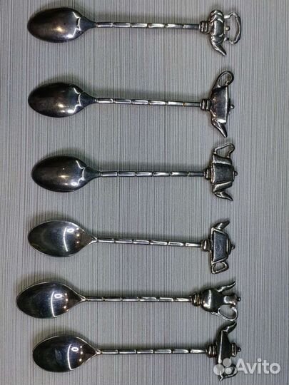 Винтаж из Европы, ложки, баральефы, зеркало, др