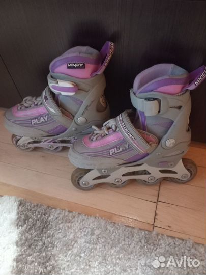 Роликовые коньки детские раздвижные 27-30