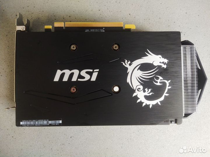 Видеокарта GTX 1660 Ti armor 6G OC