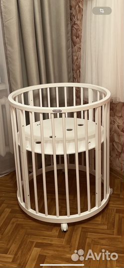 Детская кроватка трансформер круглая 8в1