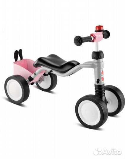 Беговел puky каталка Wutsch с сумкой, розовый