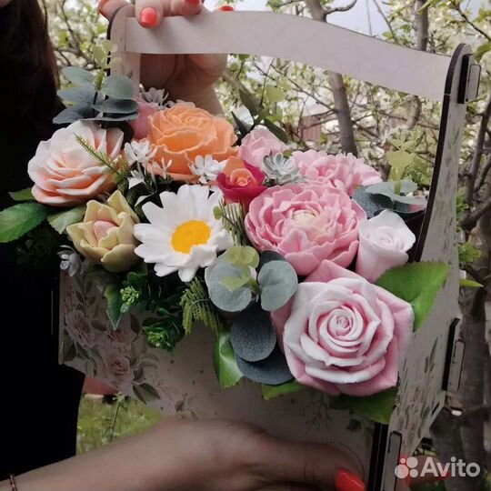 Букет цветов из мыла