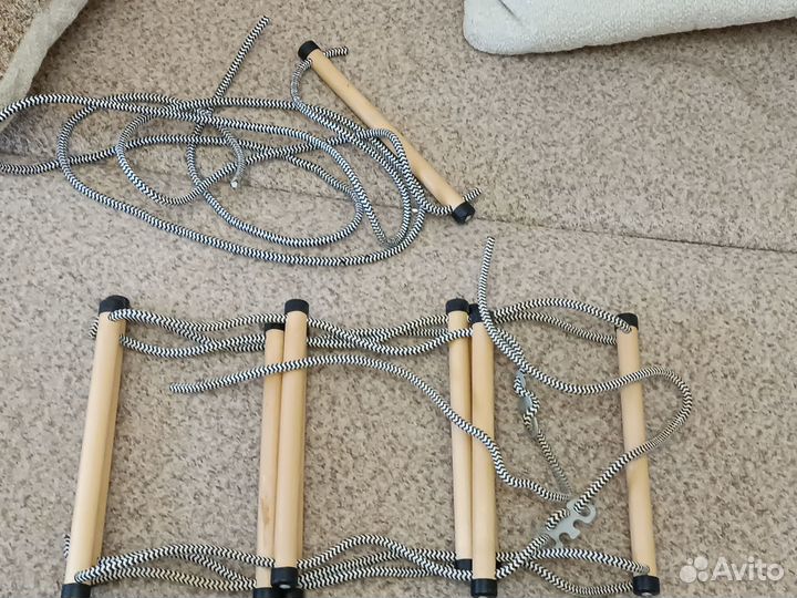 Трапеция, лестница веревочная, брусья