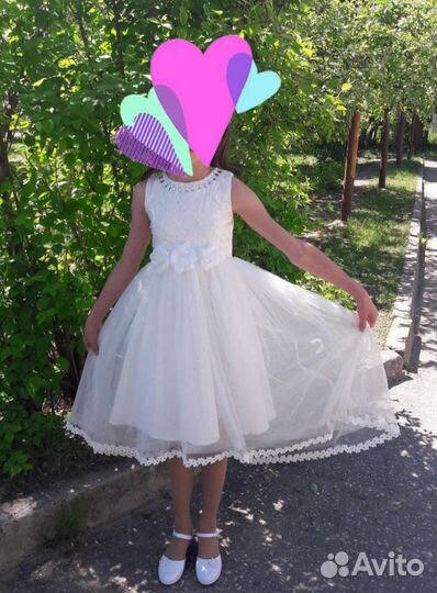 Платье и туфли, одевались один раз