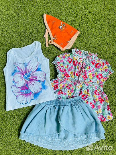 Вещи на девочку 2,3,4 года пакетом, комплекты